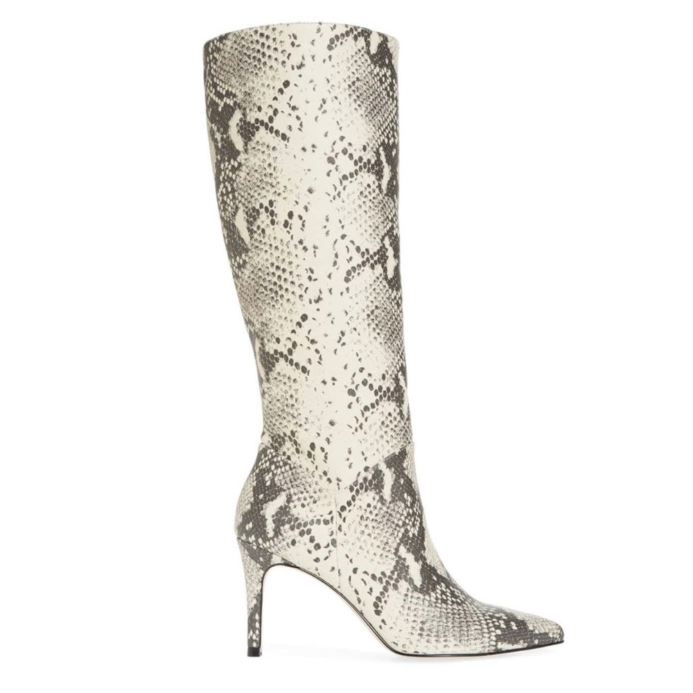 Steve Madden Kinga Natural Snake Knee High Boots - Picture 2 of 8